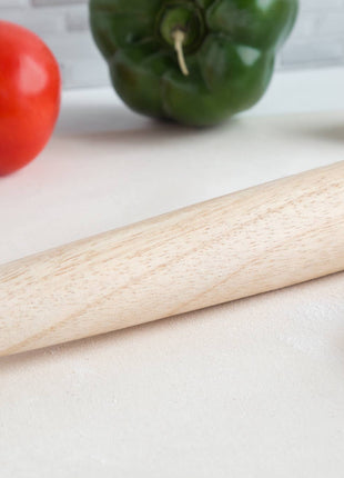 Fox Run Straight Rolling Pin with Tapered Ends, Wood, 20"