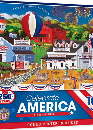 Celebrate America - Stars & Stripes 1000 Piece Jigsaw Puzzle