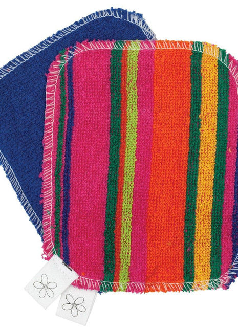 Skoy Non-Scratch Cotton Scrubbers – Reusable Set of 2