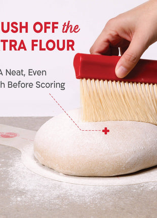 KneadAce Bench Scraper and Baker's Brush