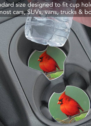 Rail Birds Single Absorbent Stone Car Coaster