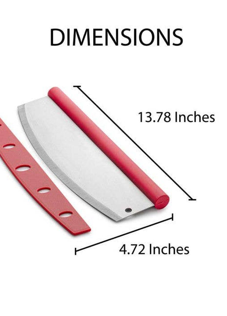 Fantes Cousin Luca's Rocking Pizza Cutter With Blade Guard