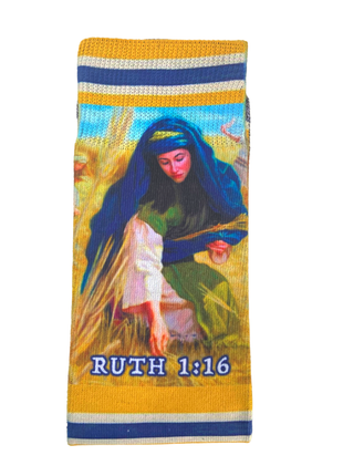 The Ruths (Ruth 1:16) - Christian Scripture Theme Crew Socks