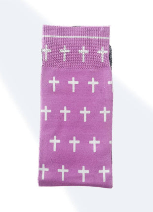 The Pink and White Angels - Bible Verse Crew Socks