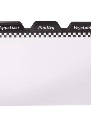 Weatherbee Recipe Cards Dividers, 4 x 6, Set Of 24