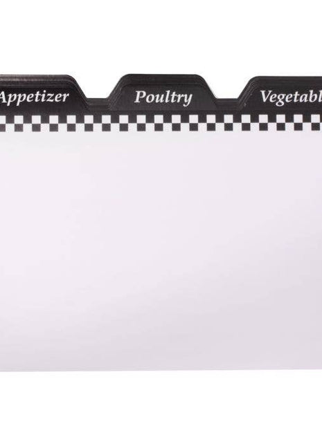 Weatherbee Recipe Cards Dividers, 4 x 6, Set Of 24