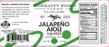 Jalapeno Aioli Garnishing Squeeze