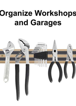 HIC Kitchen Magnetic Knife And Tool Storage Bar, Wood