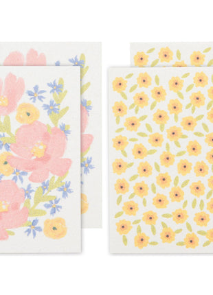 Full Bloom Pop Up Sponges Set of 4 Assorted