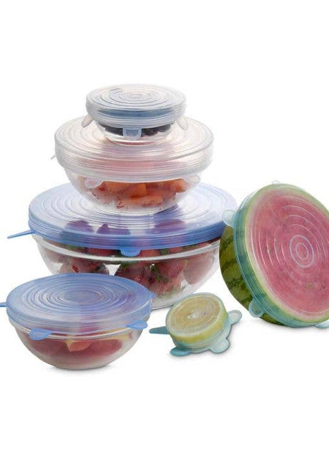 HIC Kitchen Reusable Stretch Food Storage Lids, 13-Piece Set