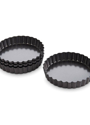 Mrs. Anderson's Baking Non-Stick Round Quiche Pan, 4.25in