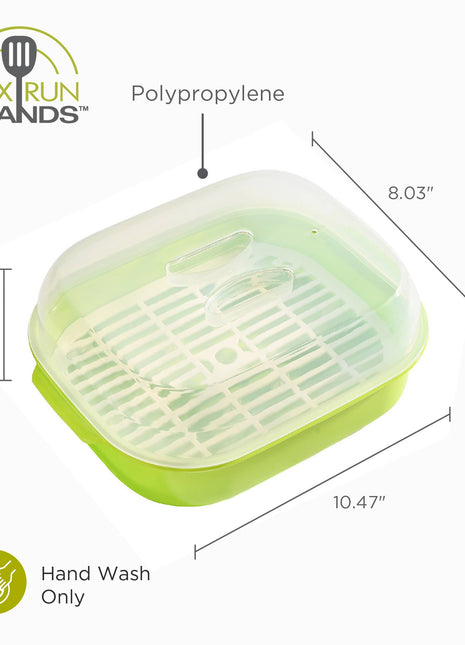 Fox Run Microwave Vegetable Steamer, 8" x 10.5" x 4"