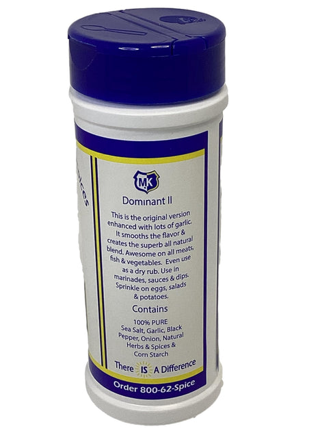 Marion-Kay Dominant II All-Purpose Seasoning, 8 oz, Kosher, Gluten Free, Non-GMO, Since 1922