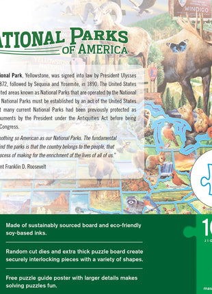 National Parks of America 1000 Piece Jigsaw Jigsaw Puzzle