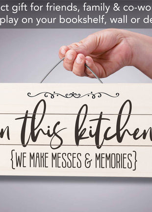 Make Messes & Memories Decorative Pallet Wood Sign 12" x 6"