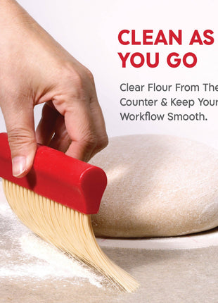 KneadAce Bench Scraper and Baker's Brush