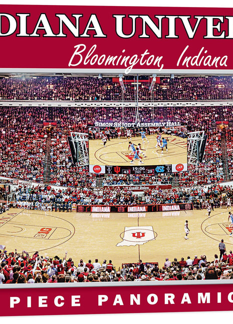 Indiana Hoosiers 1000-piece panoramic puzzle featuring Assembly Hall