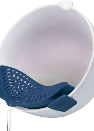 Fox Run Silicone Clip On Pot Strainer, 9” x 3.8” x 2.4”