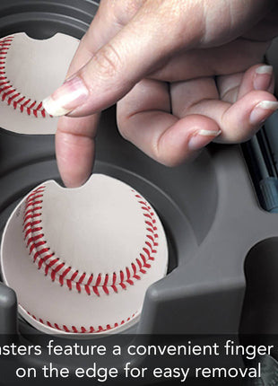 Baseball Absorbent Stone Car Coaster 1 Pk