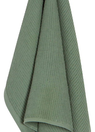 Ripple Elm Green Turkish Cotton Dishtowel