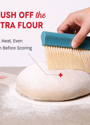 KneadAce Bench Scraper and Baker's Brush