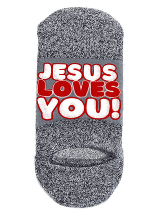 *NEW* Jesus Loves You "NO-SHOWS" - Bible Crew Socks