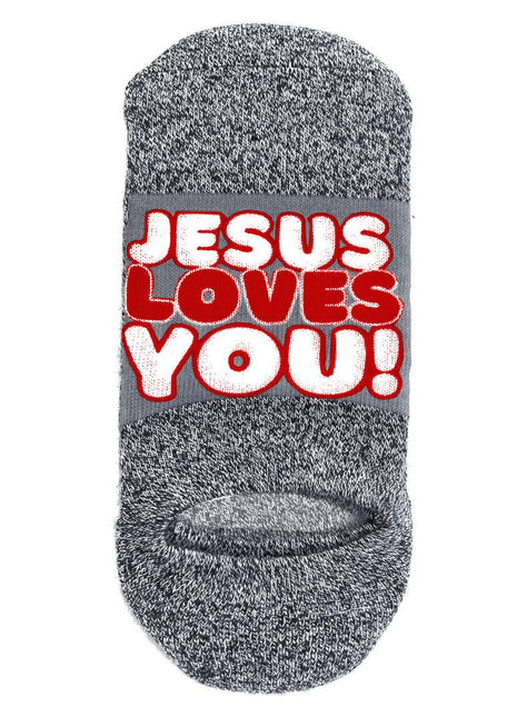 *NEW* Jesus Loves You "NO-SHOWS" - Bible Crew Socks