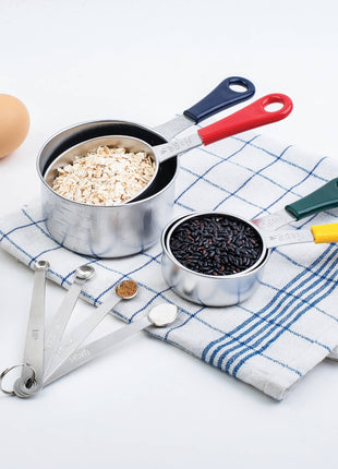 Fox Run Stainless Steel Measuring Cup Set, 4-Piece Color Set