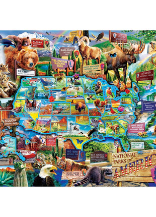 National Parks of America 1000 Piece Jigsaw Jigsaw Puzzle