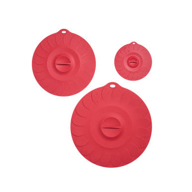 SILICONE UNIVERSAL SUCTION LIDS, SET OF 3