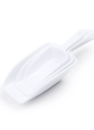 Fox Run 3 Piece Scoop Set, White