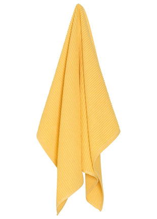 Ripple Lemon Yellow Turkish Cotton Dishtowel