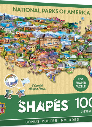National Parks of America 1000 Piece Shaped Puzzle