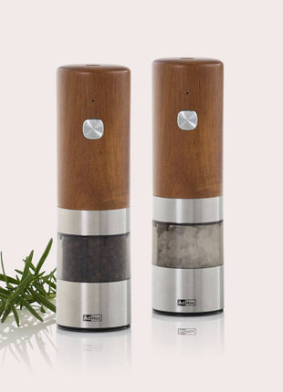 AdHoc i.Mill Electric Salt & Pepper Mill in Acacia Wood