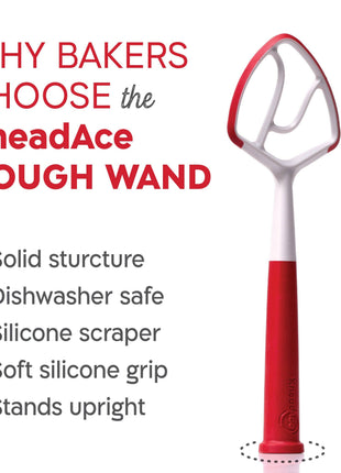 KneadAce® Dough Wand, Danish Dough Whisk