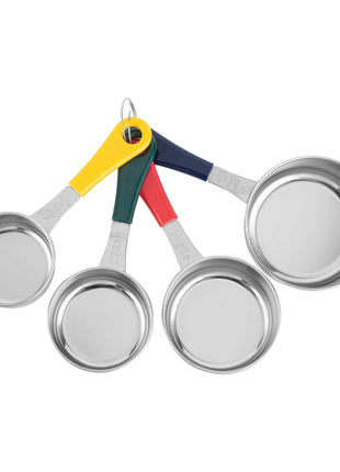 Fox Run Stainless Steel Measuring Cup Set, 4-Piece Color Set