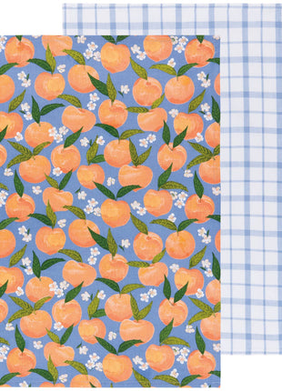 Peaches Dishtowels Set of 2