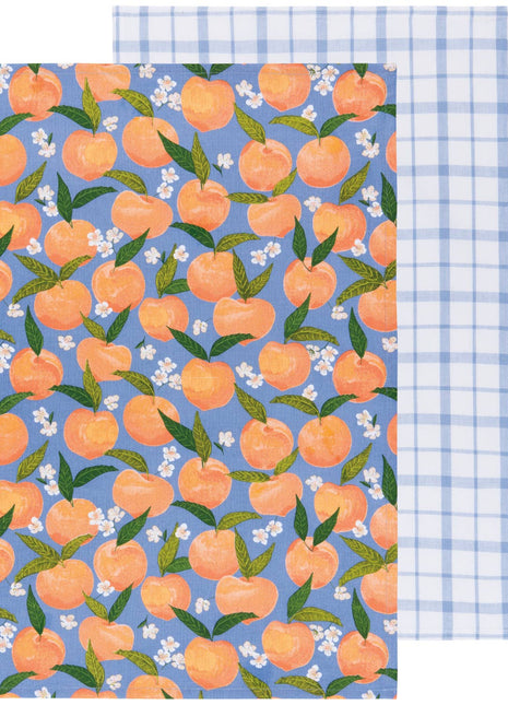 Peaches Dishtowels Set of 2