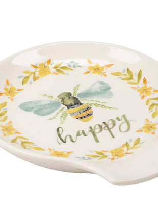 Bee Happy Spoon Rest