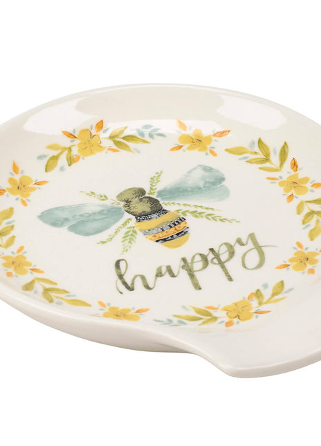 Bee Happy Spoon Rest