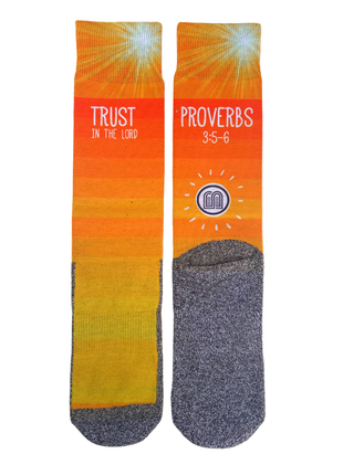 Trust In The Lord "Proverbs 3:5" - Christian Crew Socks