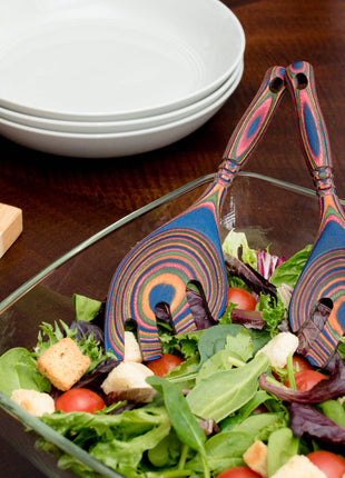 9" Rainbow Pakka Salad Leaf
