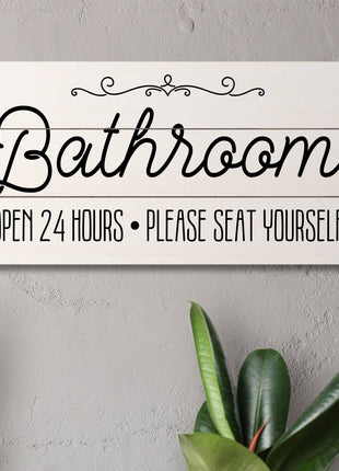 Seat Yourself Decorative Pallet Wood Sign 12" x 6"