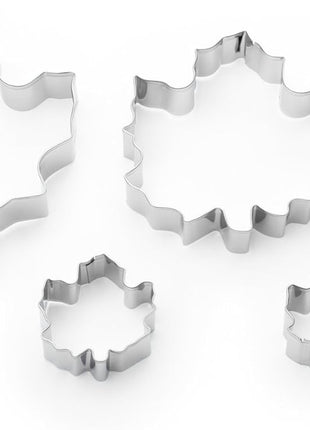 Fox Run Maple Leaf Cookie Cutters, 5 piece, Silver