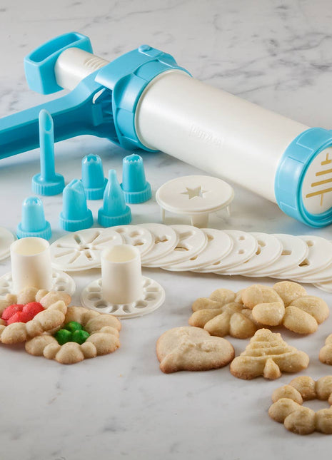 Easy Action Cookie Press & Food Decorator, 23-piece set
