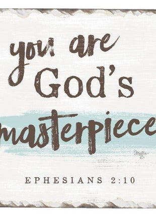 Masterpiece Single Absorbent Stone Tumbled Tile Coaster