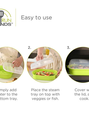 Fox Run Microwave Vegetable Steamer, 8" x 10.5" x 4"
