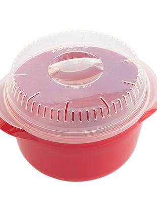 Nordic Ware Multi Boiler Microwave Cooker with Strainer Lid, 5.5-Cup Capacity