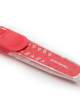 KitchenArt Adjust-A-Tablespoon, Plastic, Red, 1.25" x 6.25"