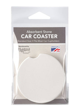 Blue Line Absorbent Stone Car Coaster 1 Pack